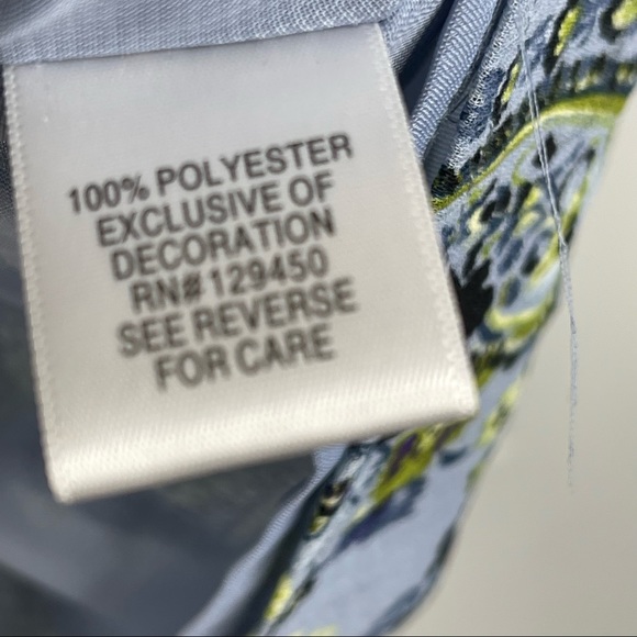 APT 9 top blouse Paisley Flowy artsy Floral boho short sleeveless M - Picture 6 of 9